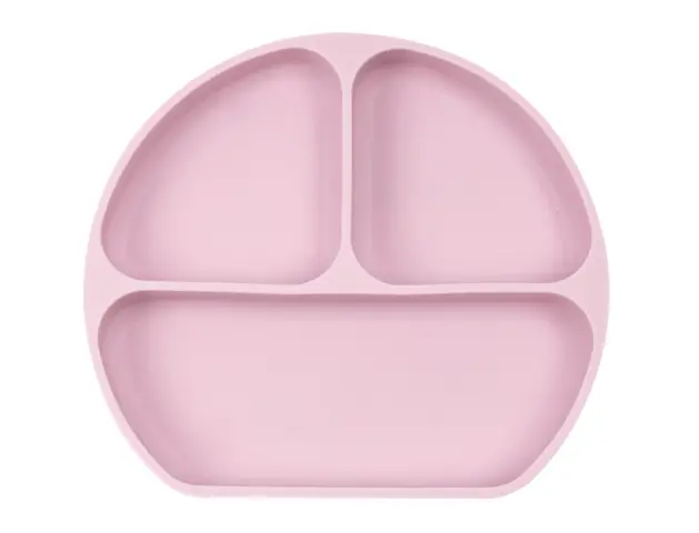 Imagen Plato silicona con ventosa safta rosa 205x25x180 mm