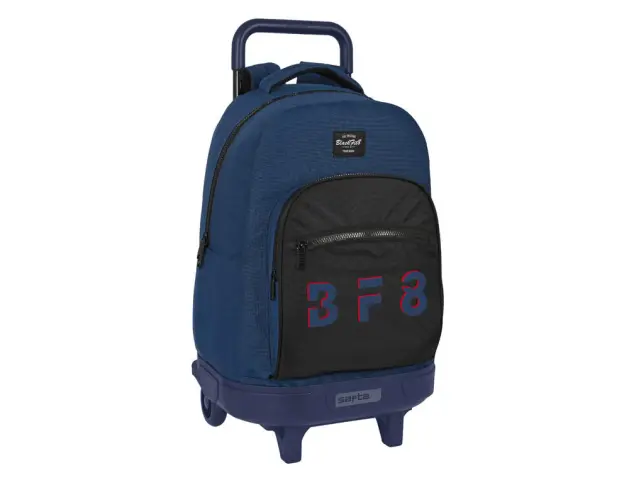 Imagen Cartera escolar safta con carro blackfit8 urban mochila grande con ruedas compact extraible 330x220x450 mm