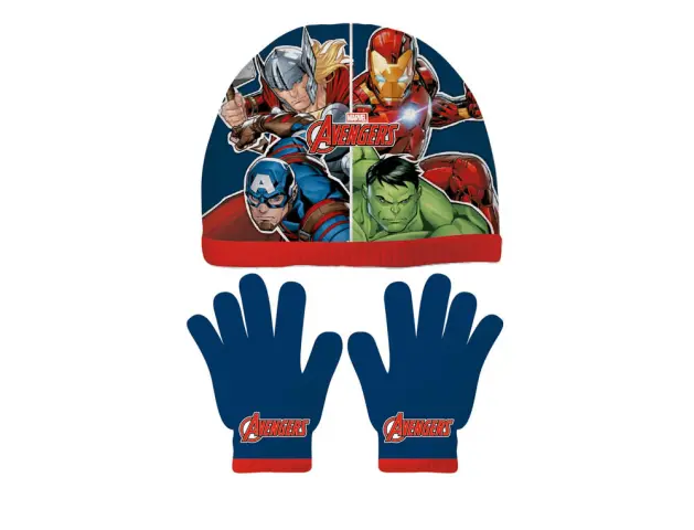 Imagen Set gorro y guantes safta navidad avengers