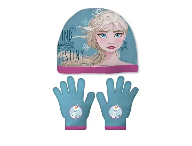 Imagen Set gorro y guantes safta navidad frozen