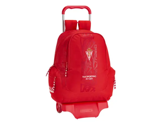 Imagen Cartera escolar safta con carro sporting de gijon 320x430x170 mm