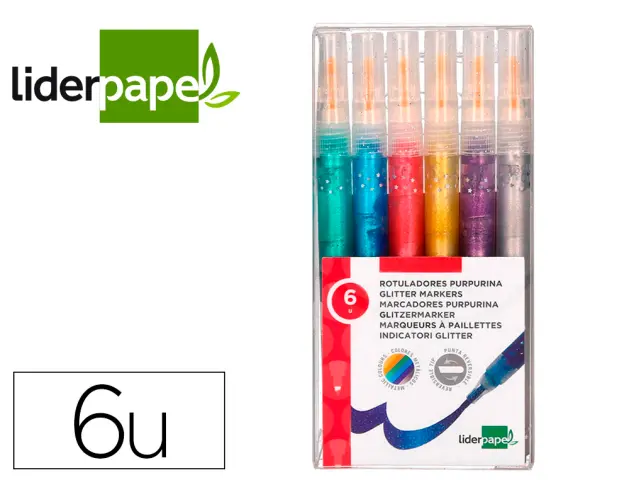 Alpino 12 Rotuladores de Colores Doble Punta  Rotulador Punta Gruesa 3,6mm  y Punta Fina 2,3mm