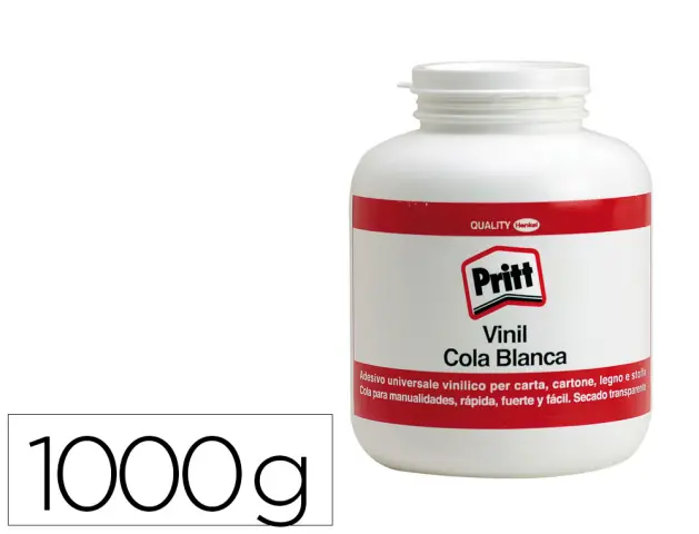 Imagen Pegamento pritt cola vinilica blanca bote de 1000 gr