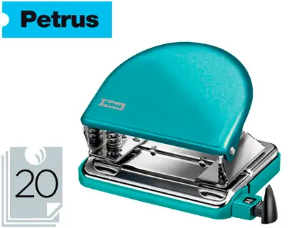 Imagen Taladrador petrus 52 wow turquesa metalizado capacidad 20 hojas en blister