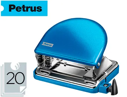 Imagen Taladrador petrus 52 wow azul metalizado capacidad 20 hojas en blister