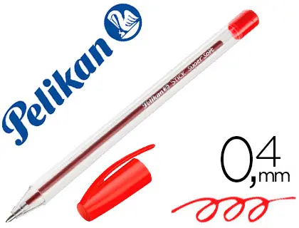 Imagen Boligrafo pelikan stick super soft rojo