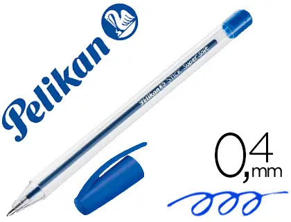 Imagen Boligrafo pelikan stick super soft azul