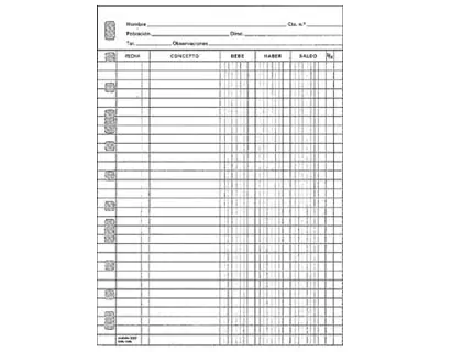 Imagen Recambio multifin 3005 folio natural cuentas corrientes.