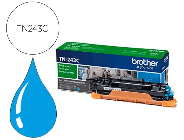 Imagen Toner brother tn243c dcp-l3510cdw / hl- l3270cdw / mfc-l3710cw cian 1000 paginas