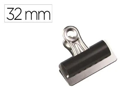 Imagen Pinza metalica q-connect pala fija 32 mm caja de 10 unidades