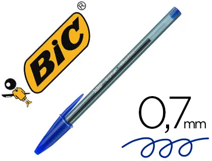 Imagen Boligrafo bic cristal ultrafine punta forma aguja 0,7 mm azul