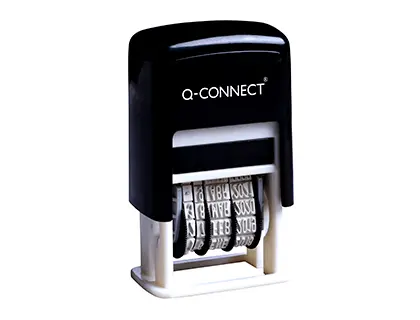 Imagen Fechador q-connect entintaje automatico 4 mm color negro