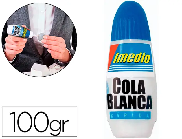 Imagen Pegamento cola blanca imedio bote de 100 gr