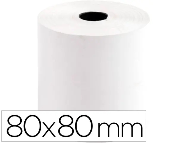 Imagen Rollo termico  80 mm ancho x 80 mm diametro sin bisfenol 8 und.