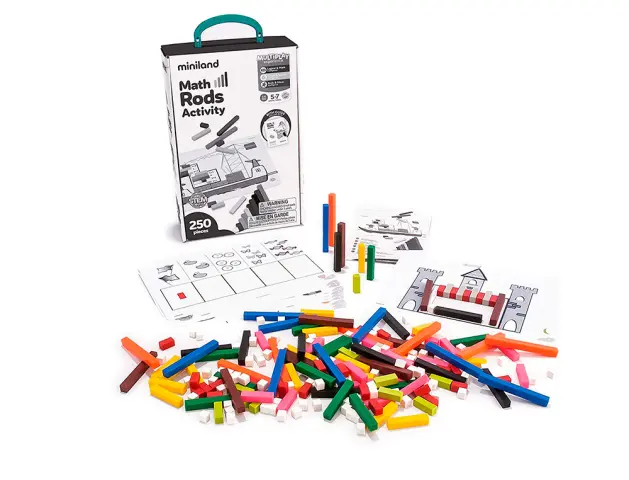 Imagen Juego miniland activity regletas favorece la logica matematica 375x380x100 mm