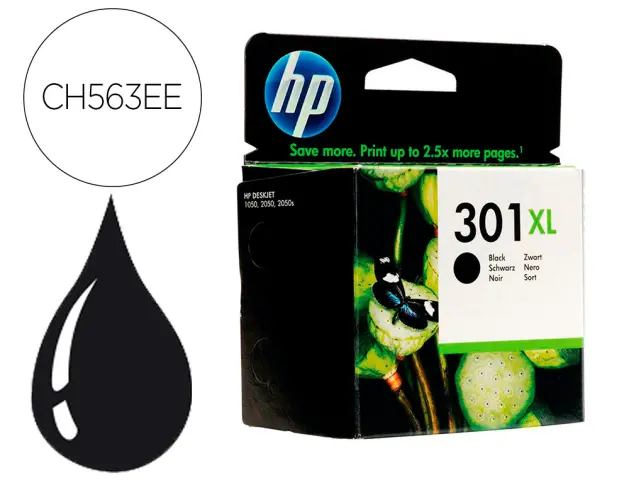 Imagen Ink-jet hp 301xl negro deskjet 5530 /1010/1510 /2540 alta capacidad