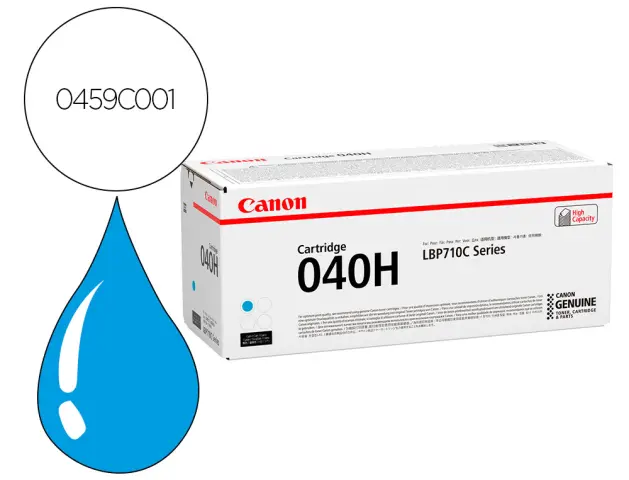 Imagen Toner canon 040hc alta capacidad lbp710 lbp712 cian