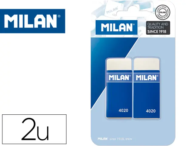 Imagen Goma milan 4020 miga de pan blister de 2 unidades