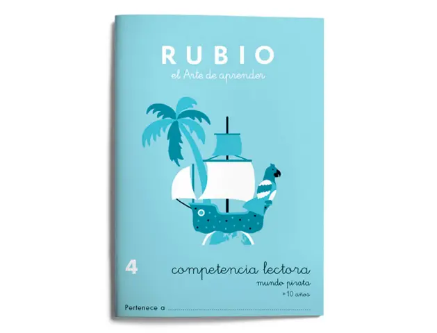 Imagen Cuaderno rubio competencia lectora 4 mundo pirata