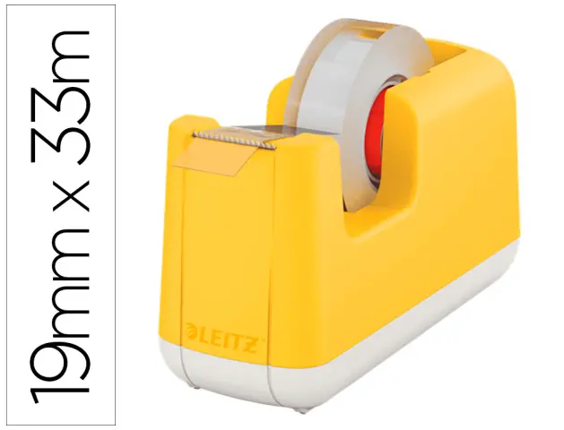 Imagen Portarrollo sobremesa leitz cosy plastico para cintas 33 mt amarillo