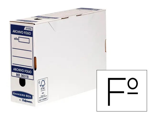 Caja archivo definitivo liderpapel folio doble ancho 367x251x200