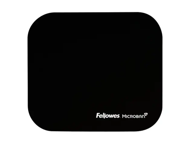 Imagen Alfombrilla para raton fellowes con proteccion microban color negro 226x192x3 mm