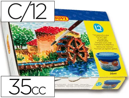 Imagen Tempera jovi 35 cc 12 colores surtidos
