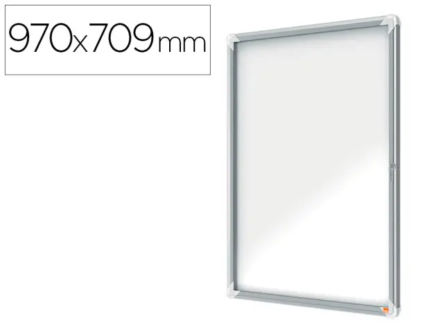 Imagen Vitrina de anuncios nobo premium plus magnetica de exterior 9 x din a4 1000x752x45 mm