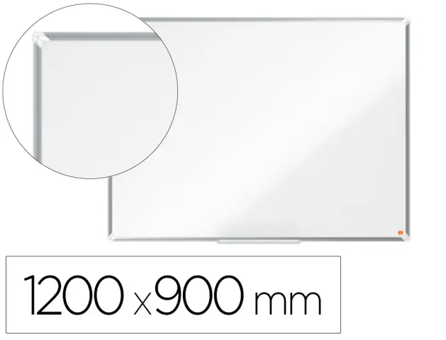 Imagen Pizarra blanca nobo premium plus acero lacado magnetica 1200x900 mm