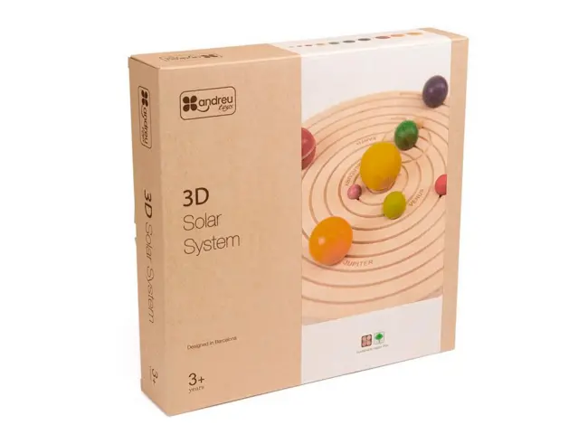 Imagen Juego didactico andreutoys sistema solar 3d madera