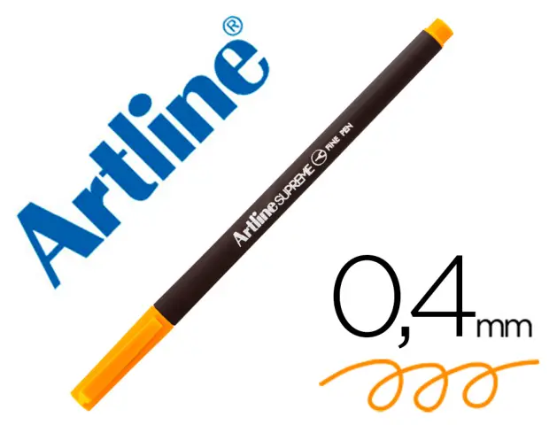 Imagen Rotulador artline supreme epfs200 fine liner punta de fibra amarillo 0,4 mm