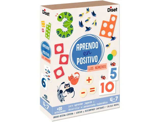 Imagen Juego diset didactico aprendo en positivo los numeros