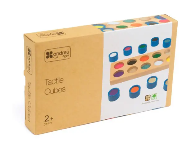 Imagen Juego didactico andreutoys cubos tactiles 10 texturas