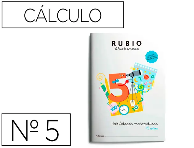 Imagen Cuaderno rubio habilidades matematicas + 5 aos