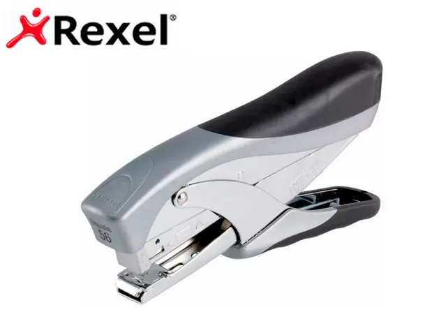 Imagen Grapadora rexel de tenaza squale 56 metalica capacidad de grapado 25 hojas usa grapas 24/6 y 26/6 color