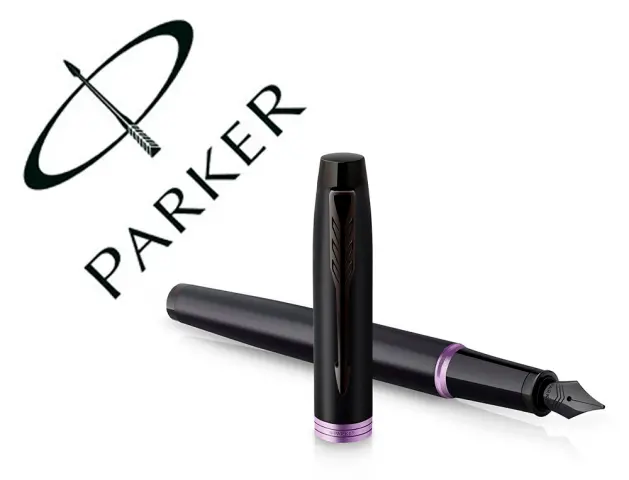 Imagen Pluma parker im professionals vibrant purple ring plumin f en estuche de regalo