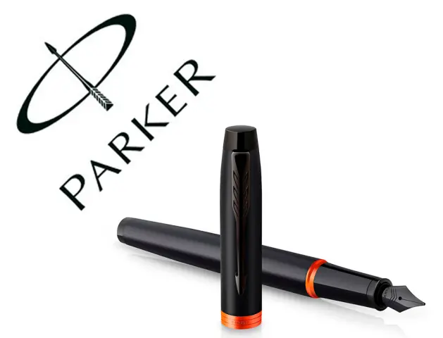 Imagen Pluma parker im professionals vibrant orange ring plumin f en estuche de regalo