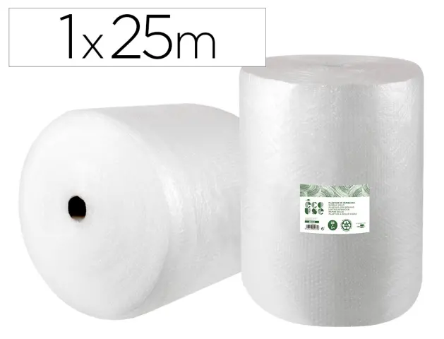 Imagen Plastico burbuja liderpapel ecouse 1x25m 30% de plastico reciclado