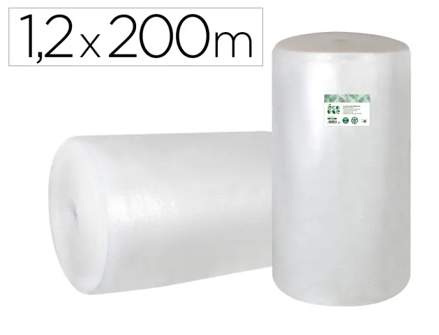 Imagen Plastico burbuja liderpapel ecouse 1.20x200m 30% de plastico reciclado