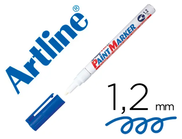 Imagen Rotulador artline marcador permanente ek-440 xf azul -punta redonda 1.2 mm -metal caucho y plastico