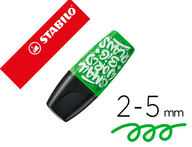 Imagen Rotulador stabilo boss mini fluorescente by snooze one verde