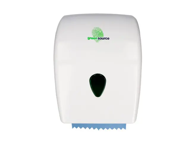 Imagen Dispensador bunzl greensource para toallas secamanos mandril 25 mm con autocorte