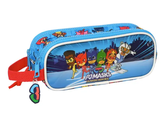 Imagen Bolso escolar portatodo safta doble pjmask 80x210x60 mm