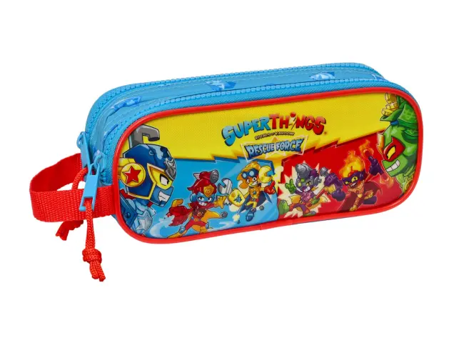 Imagen Bolso escolar portatodo safta doble superthings rescue force 80x210x60 mm