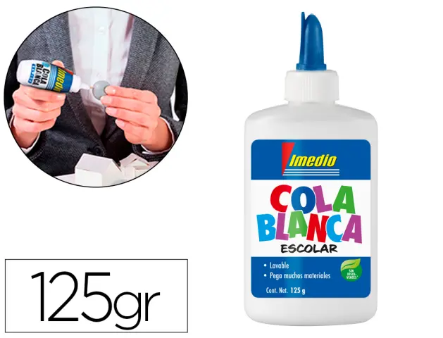 Imagen Pegamento cola blanca imedio bote de 125 gr