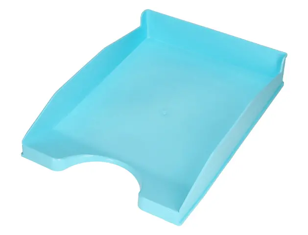 Imagen Bandeja sobremesa plastico q-connect celeste opaco 240x70x340mm