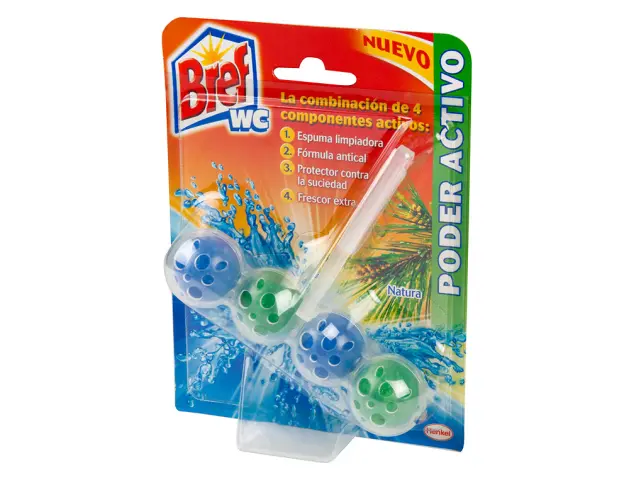 Imagen Desinfectante y ambientador de inodoro bref wc poder activo natural 51 g