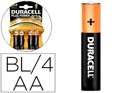 Imagen Pila duracell recargable aa 1300 mah blister de 4 unidades