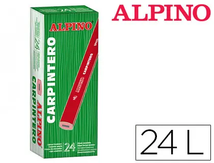 Imagen Lapices alpino carpintero caja de 24 unidades