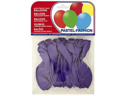 Imagen Globos pastel lila bolsa de 20 unidades